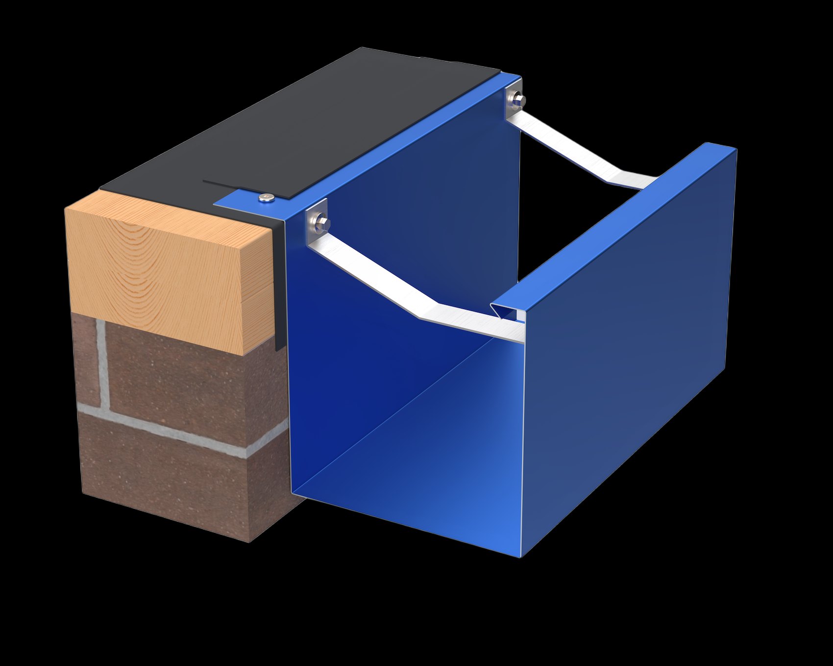 Edge Metal Coping Gutters